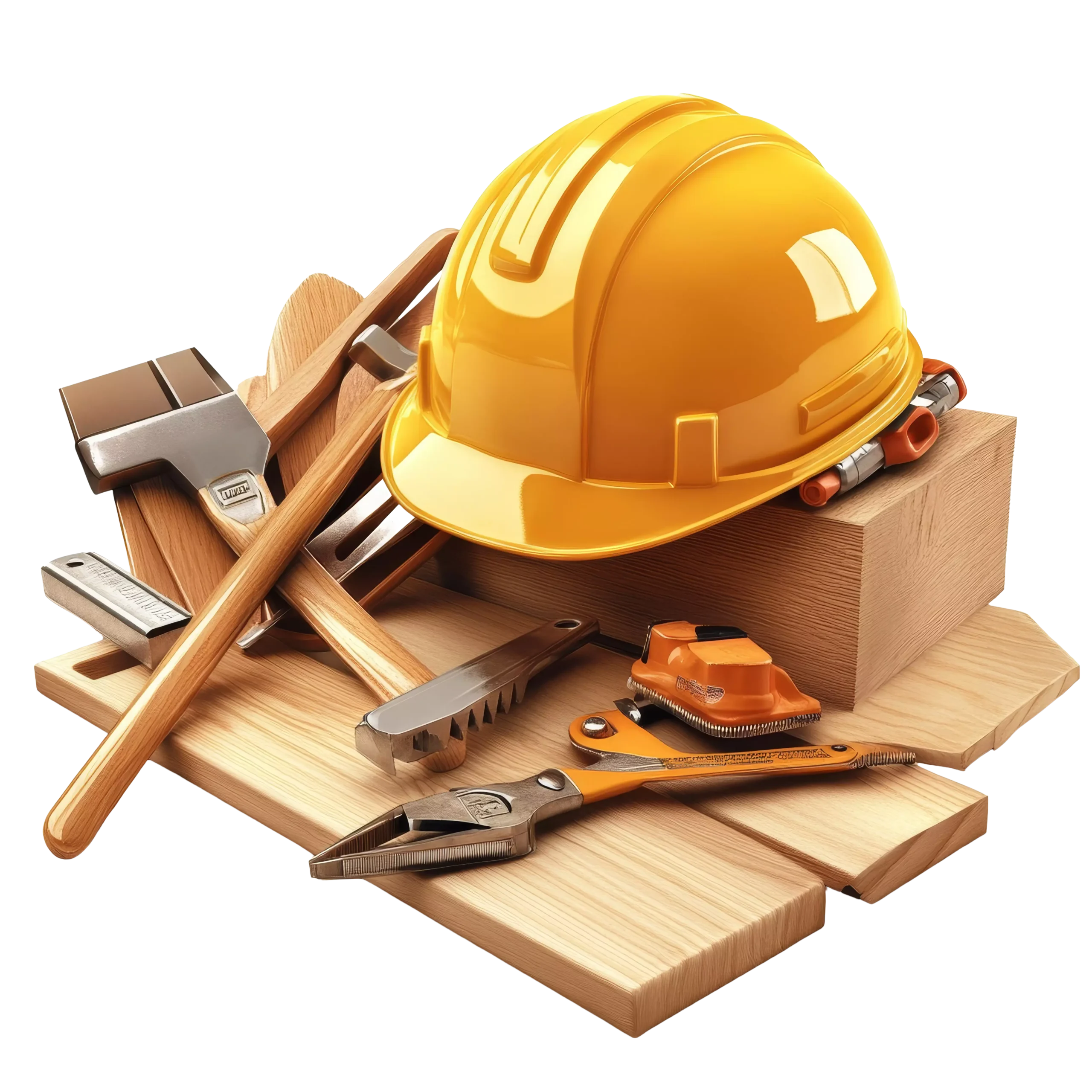 Vecteezy A Collection Of Carpentry Tools And A Safety Helmet Arranged 57176070 Scaled